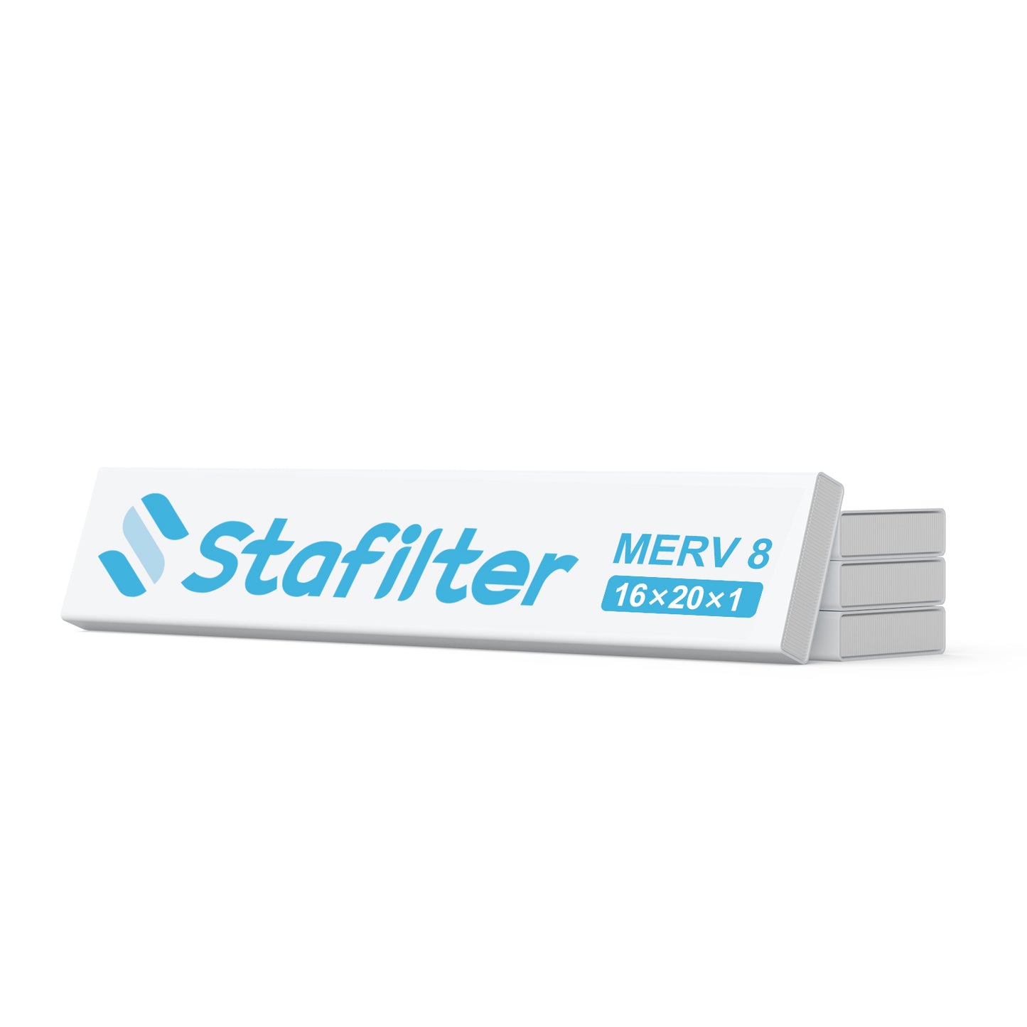 [4 Pack] 16*20*1 Filter Refills - MERV 8 , Replaceable Filter Media, Filter Paper for Stafilter 16*20*1 (Without Frame)